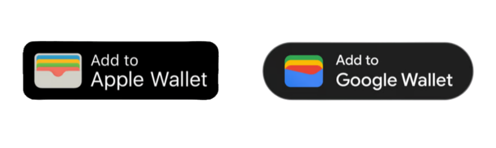 Add to Apple Wallet y Google Wallet
