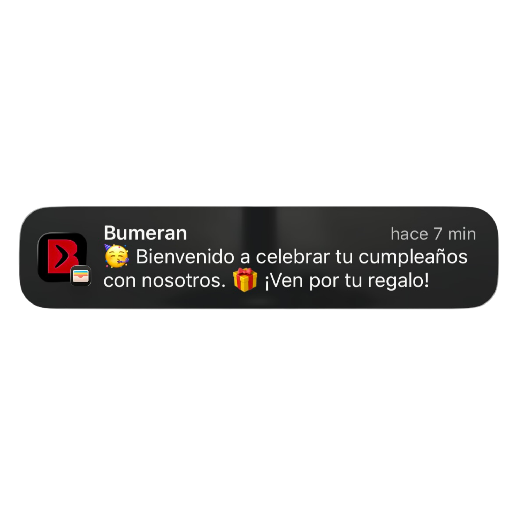 Notificación de cumpleaños Bumeran
